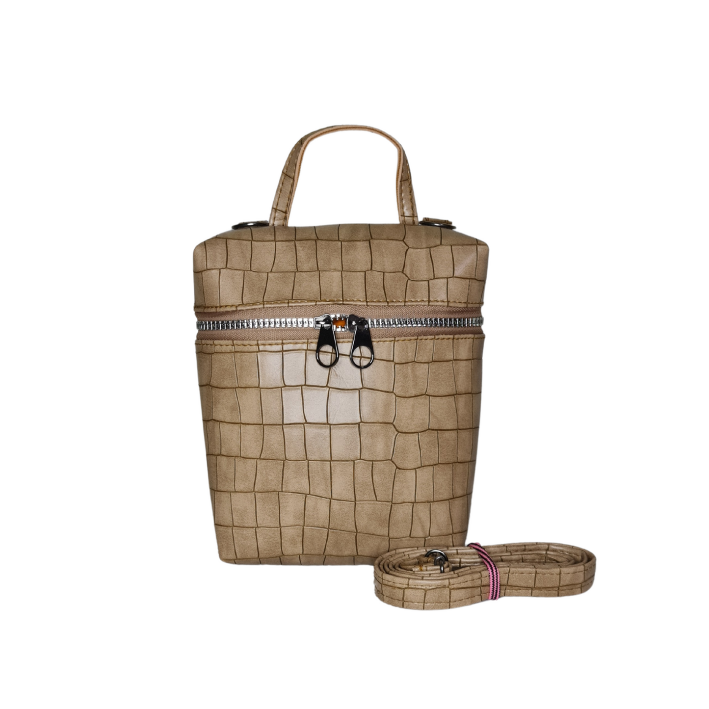 Women's Crocodile Embossed Sera Shoulder Bag